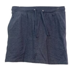 Casual Navy Blue Skort